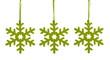 Green Snowflakes for Christmas Tree