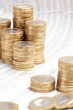 Photo: Business newspaper with money Business newspaper with money