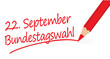 22. September Bundestagswahl