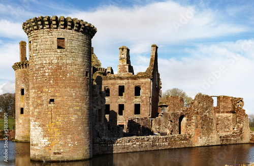 Photo: SW Tower, Caerlaverock Castle SW Tower, Caerlaverock Castle