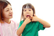 風邪に罹患した幼児