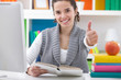 Success teenager student