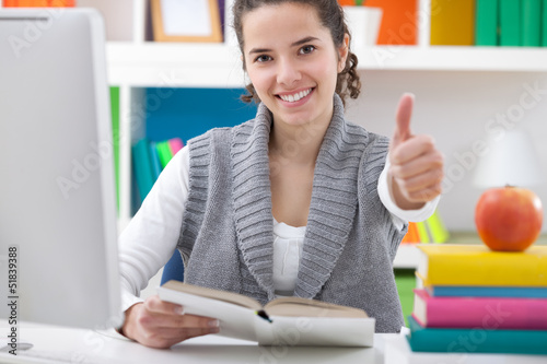Photo: Success teenager student Success teenager student