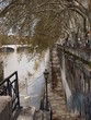 Particolari architettonici sulle banchine del Tevere in Roma