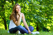 Young woman enjoying in nature