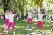 Group of women doing exercise