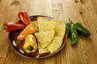 Nachos with peppers