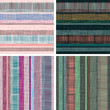 Seamless striped decor. Light and dark versions