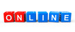 Blocks with Online sign