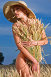 Photo: woman in the wheat field woman in the wheat field