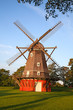 Old red windmill