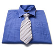 Foto: New blue man's shirt and tie New blue man's shirt and tie