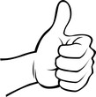 human hand thumb up-symbol best choice
