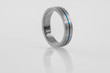 Stahlring-Inlay-Blau