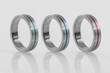 Ring Trio-Inlay-Blau