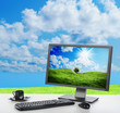 Sunny bright office