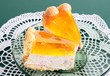 Photo: tasty layer-cake with bisquits,cheese and orange gelly tasty layer-cake with bisquits,cheese and orange gelly