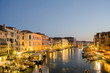 VENICE, ITALY - JUNE 30: View from Rialto bridge on June 30, 201