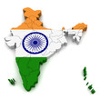 3D Map of India