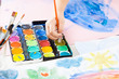Detail of hand painting