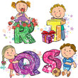 Funny alphabet with kids RQST