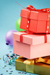 Photo: Stack of colorful gift boxes Stack of colorful gift boxes