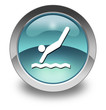 Illustration: Light Blue Glossy Pictogram "Diving" Light Blue Glossy Pictogram "Diving"