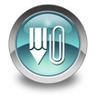 Illustration: Light Blue Glossy Pictogram "Office Tools" Light Blue Glossy Pictogram "Office Tools"