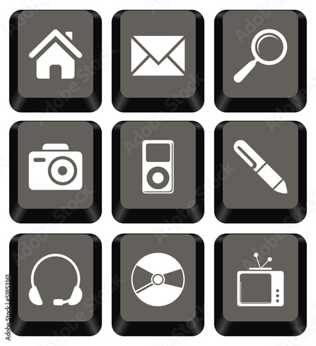 Vector: Keyboard icon set Keyboard icon set