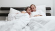 Sweet conversation in morning bed
