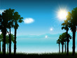 Tropical landscape background