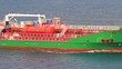Close-up of Oil Chemical Tanker Ship