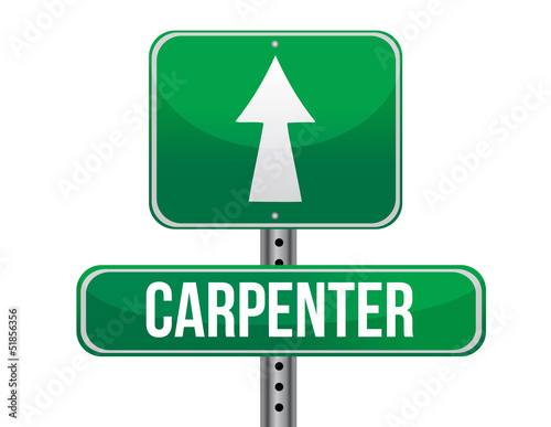 Illustration: carpenter road sign illustration design carpenter road sign illustration design