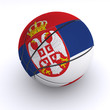 Serbian Basket Ball on White