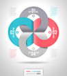 Vector: Abstract infographics template design with numbered Abstract infographics template design with numbered