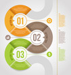 Abstract infographics template  design with numbered elements