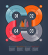 Abstract infographics design with numbered elements