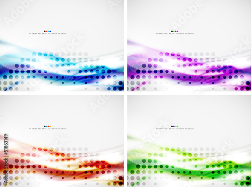 Vector: Set of abstract modern design templates Set of abstract modern design templates