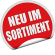 Sticker rot rund cu NEU IM ANGEBOT