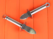 Knives for parmesan cheese and oysters,