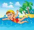 Swimming theme image 2