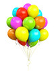 bunch of colorful balloons