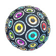 Illustration: Colorfull speakers in form of sphere isolated Colorfull speakers in form of sphere isolated