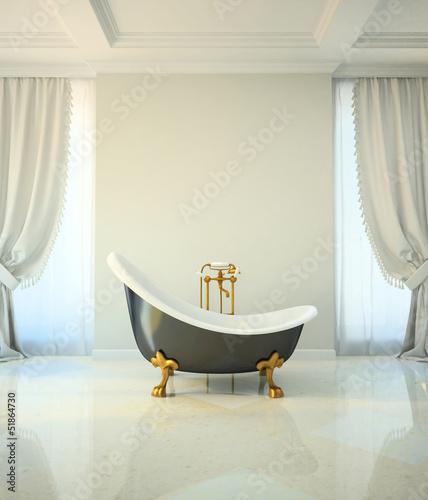 Illustration: Bathroom in classic style Bathroom in classic style