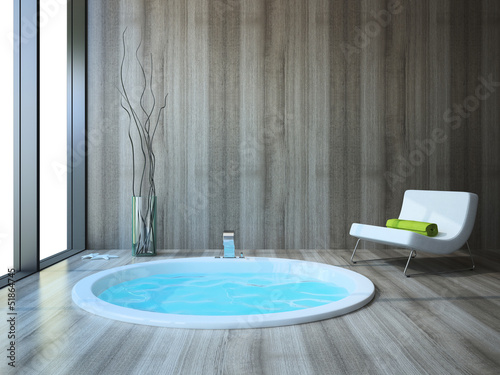 Illustration: Bathroom in modern style Bathroom in modern style