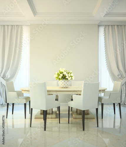 Photo: Dining room in classic style Dining room in classic style