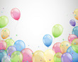 Vektor: Vector Illustration of Colorful Flying Balloons Vector Illustration of Colorful Flying Balloons