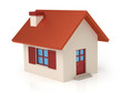 Detaily fotografie Isolated stylized little house