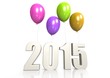 Illustration: 2015 with balloon 2015 with balloon