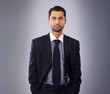 Serious Executive in Business Suit